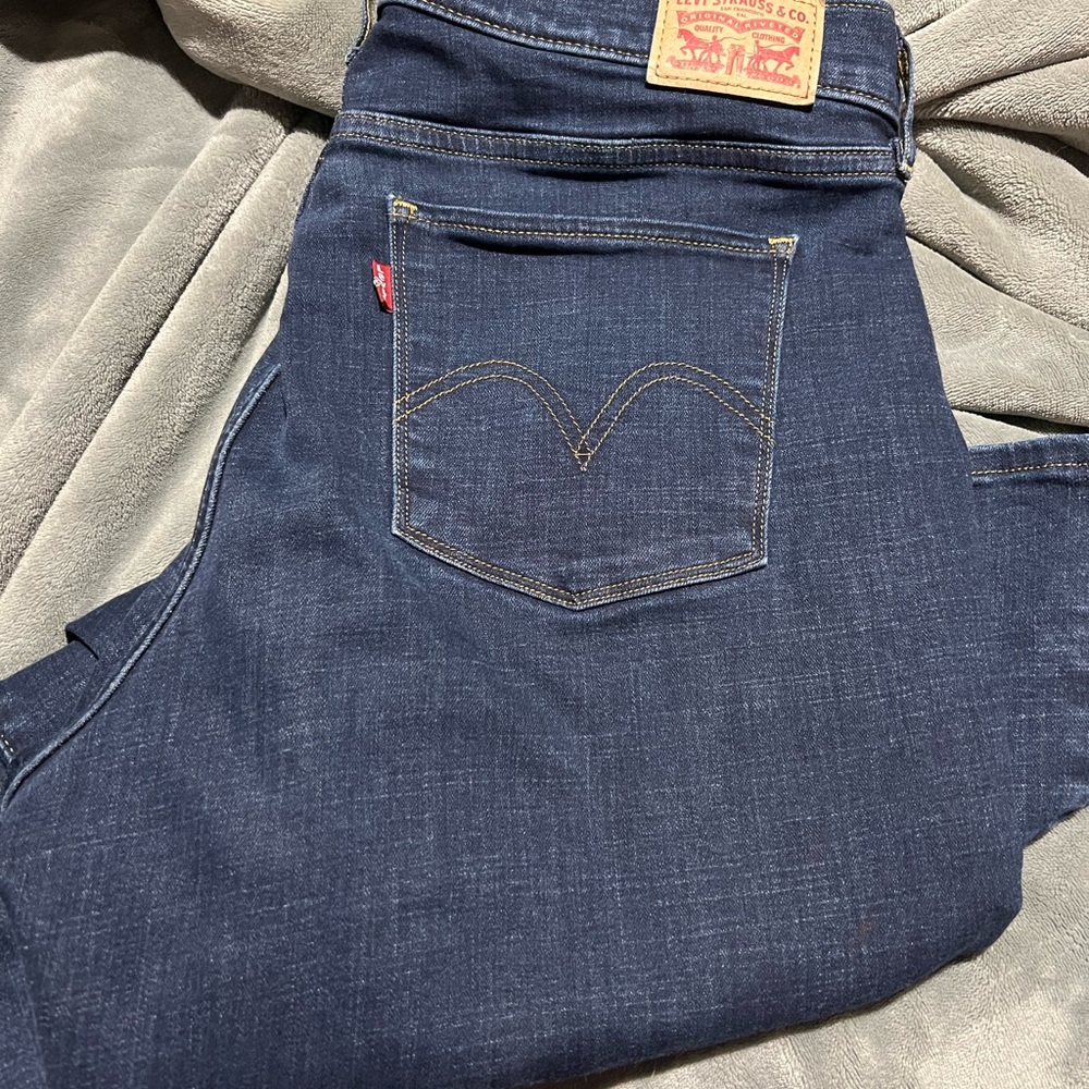 Levi's Women's Dark Blue Straight Leg Jeans
